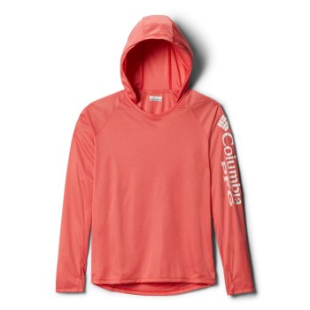 Columbia Hoodie Dames, Tidal Heather Plus Size Rood Wit, 56ZLRPECI